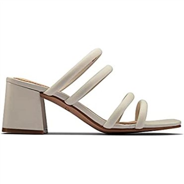 Blanco Sandalias De Tacón Mujer Clarks Sheer 65 Mule