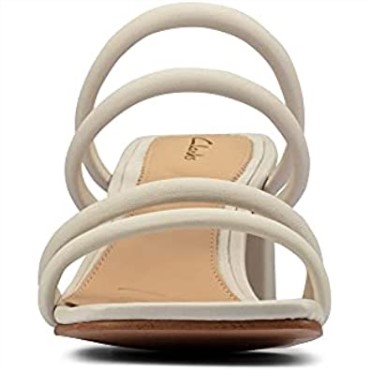 Blanco Sandalias De Tacón Mujer Clarks Sheer 65 Mule