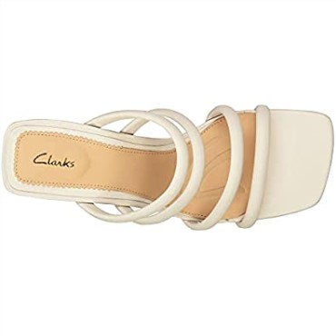 Blanco Sandalias De Tacón Mujer Clarks Sheer 65 Mule