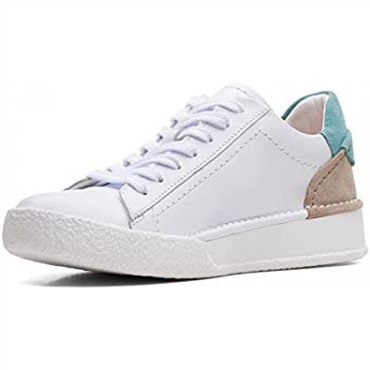 Blancas Clarks Craft Cup Lace Trainers Mujer
