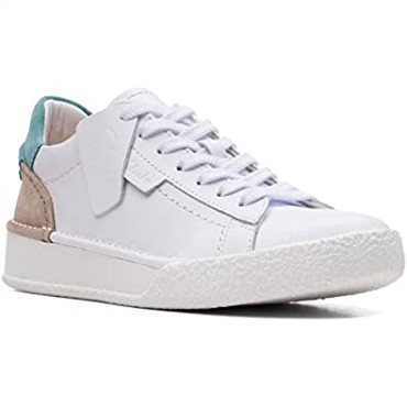 Blancas Clarks Craft Cup Lace Trainers Mujer