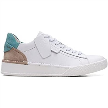 Blancas Clarks Craft Cup Lace Trainers Mujer