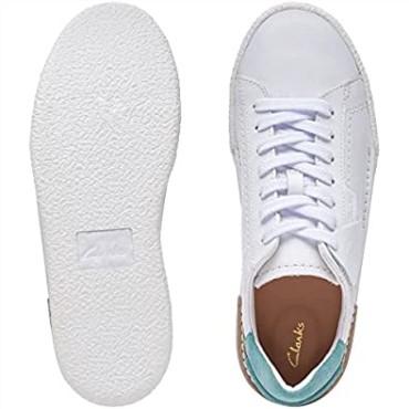Blancas Clarks Craft Cup Lace Trainers Mujer