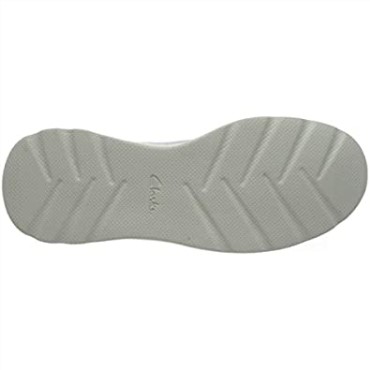 Zapatillas Clarks Hombre Sprint Litelace De Cuero Combinado Blanco