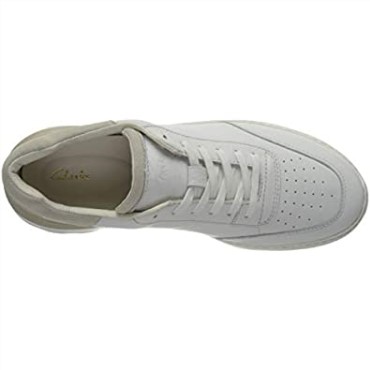 Zapatillas Clarks Hombre Sprint Litelace De Cuero Combinado Blanco