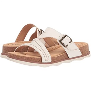 Sandalia Plana Mujer Clarks Brynn Hope En Piel Blanca