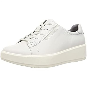 Sneaker Mujer Clarks Layton De Piel Blanca Con Cordones