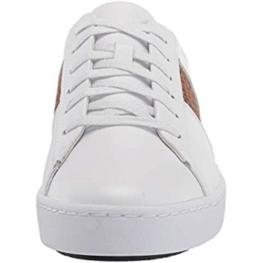 Zapatilla Mujer Clarks Pawley Rilee Cuero Blanco/leopardo Combi