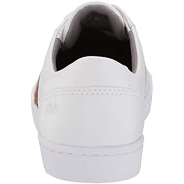 Zapatilla Mujer Clarks Pawley Rilee Cuero Blanco/leopardo Combi