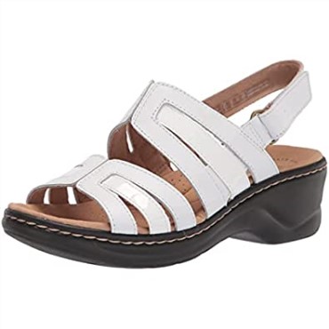 Sandalia Plana Mujer Combi Clarks Lexi Jade Piel Sintética Blanca