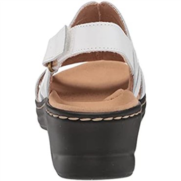 Sandalia Plana Mujer Combi Clarks Lexi Jade Piel Sintética Blanca