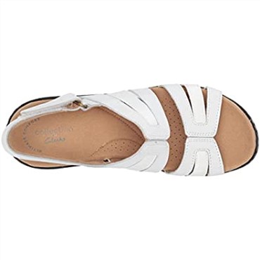 Sandalia Plana Mujer Combi Clarks Lexi Jade Piel Sintética Blanca