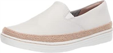 Mocasín Mujer Clarks Marie Perla Piel Blanca