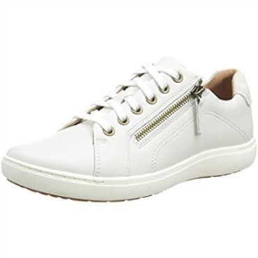Sneaker Mujer Clarks Nalle En Piel Blanca