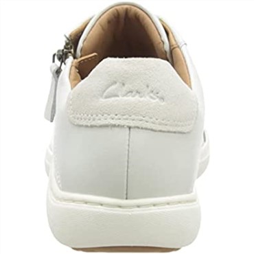 Sneaker Mujer Clarks Nalle En Piel Blanca