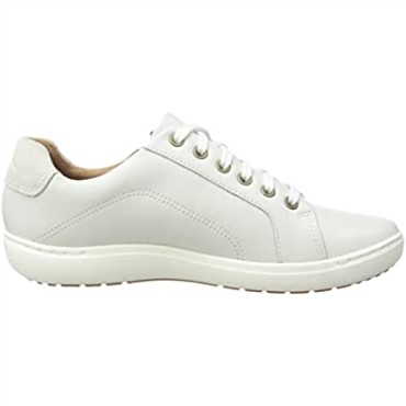 Sneaker Mujer Clarks Nalle En Piel Blanca