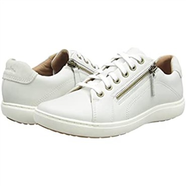 Sneaker Mujer Clarks Nalle En Piel Blanca