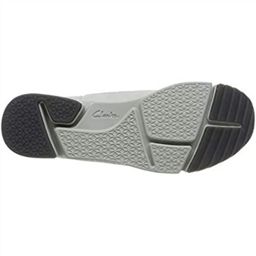 Zapatillas Bajas De Hombre Clarks Tri Spark De Cuero Blanco Blanco