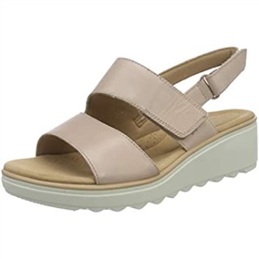 26 Mujer 1577354 Sandalia Plana Clarks Cuero Rosa Empolvado