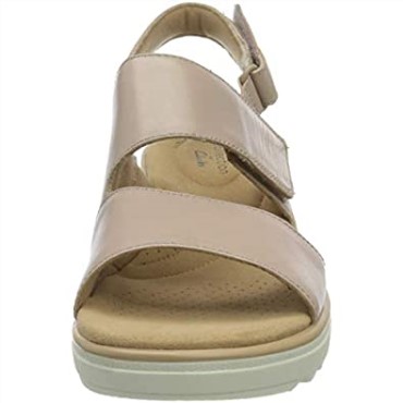 26 Mujer 1577354 Sandalia Plana Clarks Cuero Rosa Empolvado