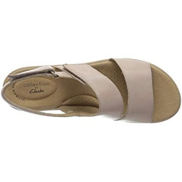 26 Mujer 1577354 Sandalia Plana Clarks Cuero Rosa Empolvado
