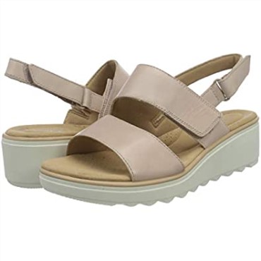 26 Mujer 1577354 Sandalia Plana Clarks Cuero Rosa Empolvado