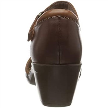 Mujer 261 600764 Emily Daisy Sandalia De Tacón Clarks Cuero Tostado Oscuro Combi