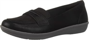 Mujer 26137762 Ayla Form Clarks Nubuck Sintético Negro