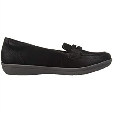 Mujer 26137762 Ayla Form Clarks Nubuck Sintético Negro