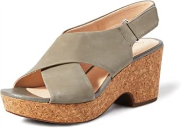 Mujer 261479 304 Sandalias Con Correa En El Tobillo Beige (nubuck Salvia Nubuck Salvia) Clarks