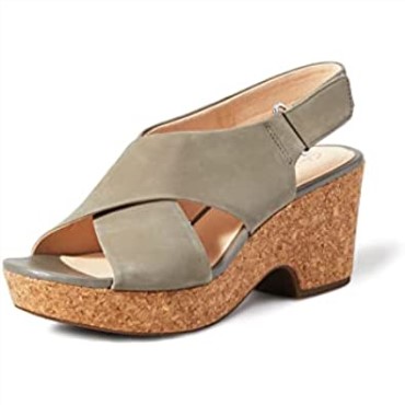 Mujer 261479 304 Sandalias Con Correa En El Tobillo Beige (nubuck Salvia Nubuck Salvia) Clarks