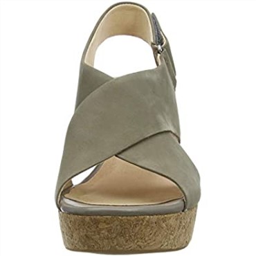 Mujer 261479 304 Sandalias Con Correa En El Tobillo Beige (nubuck Salvia Nubuck Salvia) Clarks