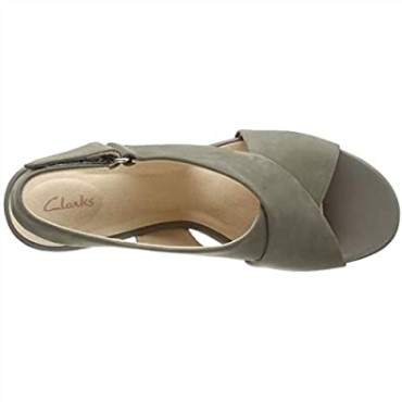 Mujer 261479 304 Sandalias Con Correa En El Tobillo Beige (nubuck Salvia Nubuck Salvia) Clarks