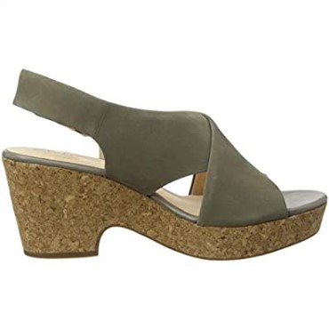 Mujer 261479 304 Sandalias Con Correa En El Tobillo Beige (nubuck Salvia Nubuck Salvia) Clarks