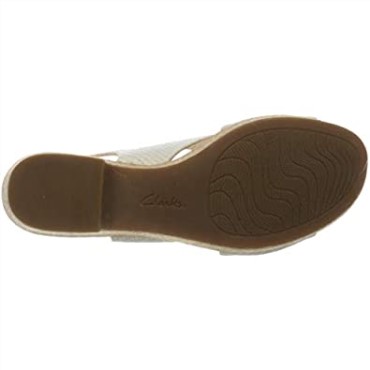 261479364 Mujer Sandalias Con Tira Al Tobillo Clarks Blanco Serpiente Blanca Serpiente Blanca