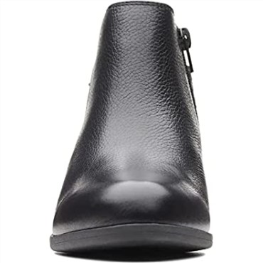 Addiy Kara - Botines De Piel Con Punta De Almendra Para Mujer, Clarks Negros
