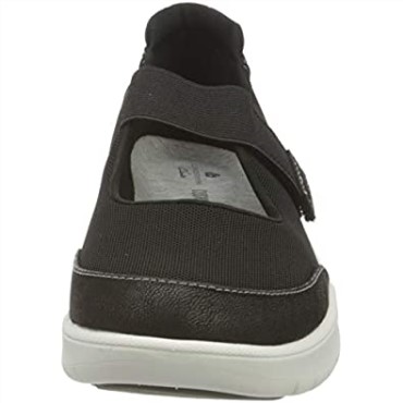 Zapatilla Mujer Adella West Textil Negro Clarks