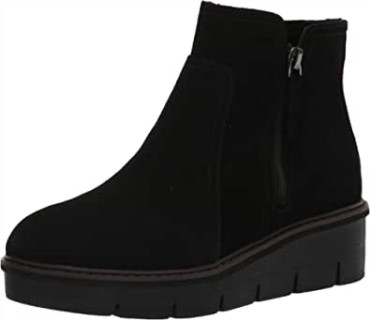 Botines Mujer Airbell Vibe Ante Negro Clarks