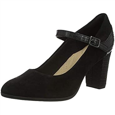Zapato De Vestir Mujer Alayna Shine Uniform Clarks Negro Combi