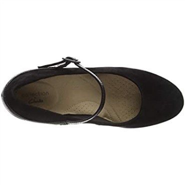Zapato De Vestir Mujer Alayna Shine Uniform Clarks Negro Combi