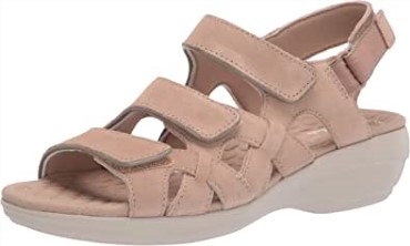 Sandalia Mujer Alexis Banda Clarks Sand Suede