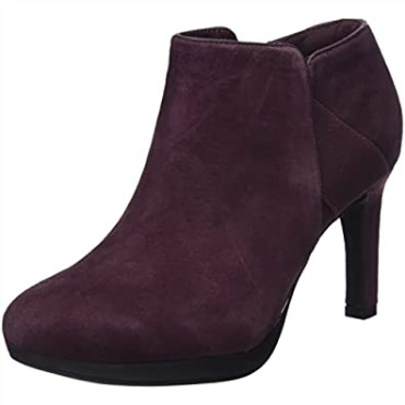 Zapato De Salón De Mujer Ambyr Gem Clarks Burgundy Suede