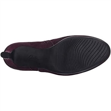 Zapato De Salón De Mujer Ambyr Gem Clarks Burgundy Suede