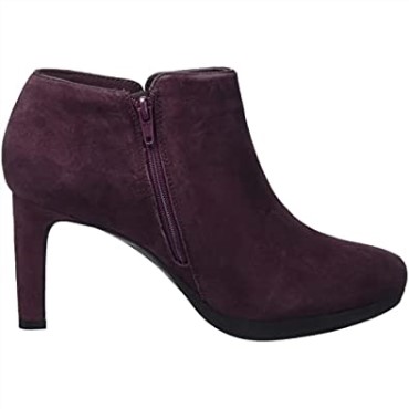 Zapato De Salón De Mujer Ambyr Gem Clarks Burgundy Suede