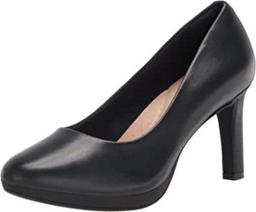 Zapato De Salón Mujer Ambyr Joy Clarks Piel Azul Marino