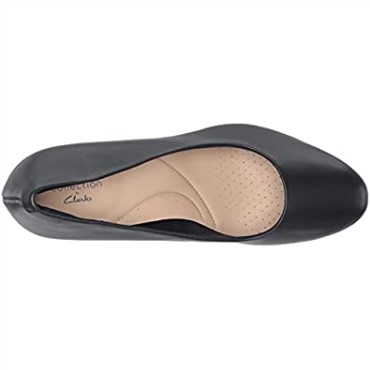 Zapato De Salón Mujer Ambyr Joy Clarks Piel Azul Marino