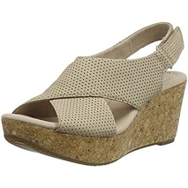Sandalias Mujer Annadel Parker Sling Back Clarks Beige Sand Suede Sand Suede