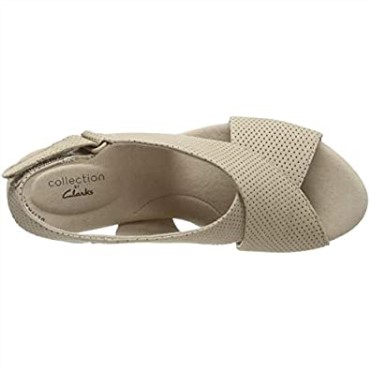 Sandalias Mujer Annadel Parker Sling Back Clarks Beige Sand Suede Sand Suede