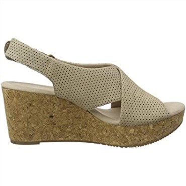 Sandalias Mujer Annadel Parker Sling Back Clarks Beige Sand Suede Sand Suede