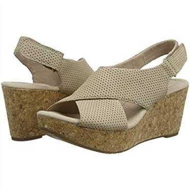 Sandalias Mujer Annadel Parker Sling Back Clarks Beige Sand Suede Sand Suede